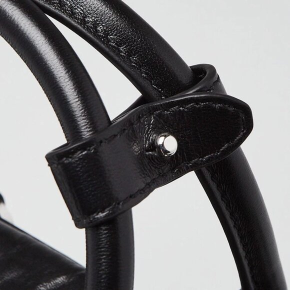 Prada Black Antique Nappa Leather Top Handle Bag 1BB092 - Picture 5 of 12